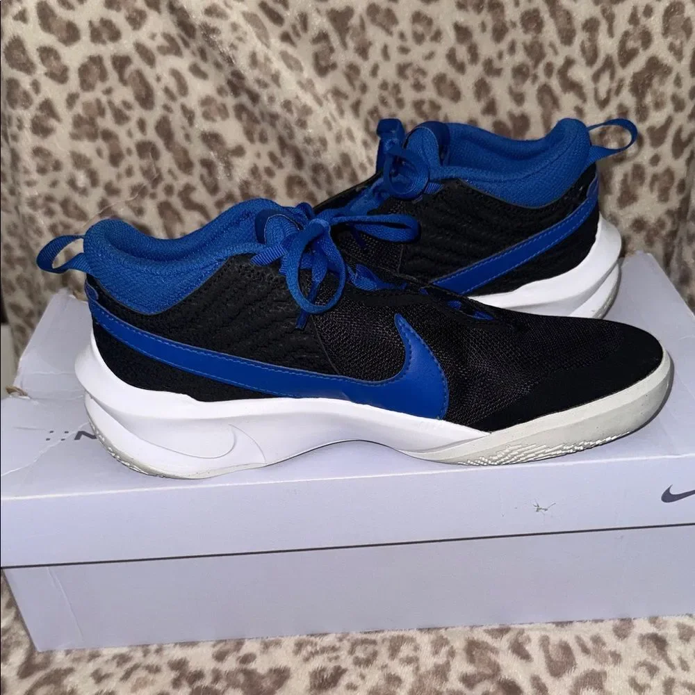 Nike Black & Royal Blue Low-Top Sneakers